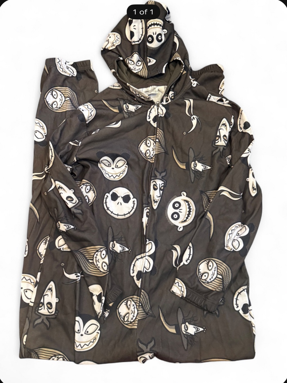 Disney Nightmare Before Christmas fleece zip-up hoodie